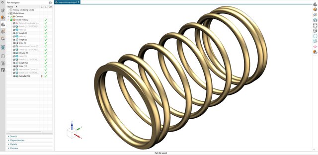 3D model of 24. Suspension Coil Spring