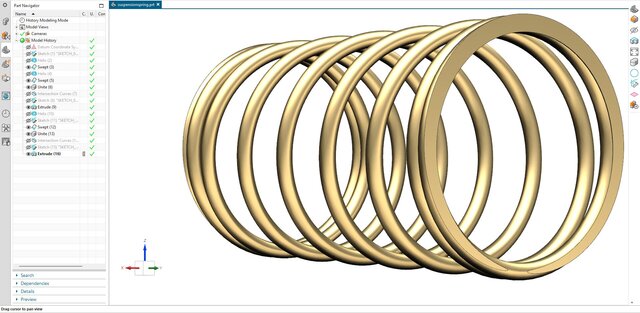 3D model of 24. Suspension Coil Spring