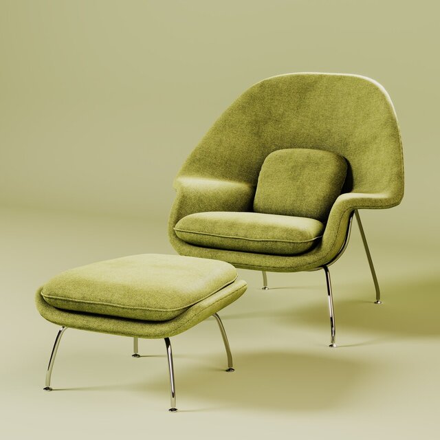 3D model of Womb Chair - Product Visualization