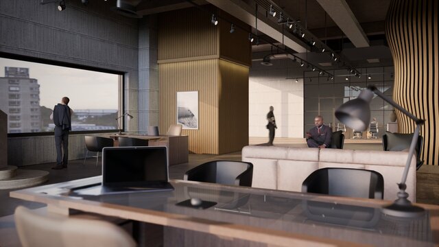 Contemporary office 3D commercial renders – image 3 of 6