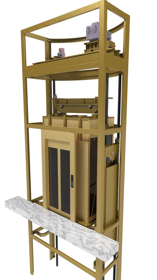 Semi-Circular Shaft Elevator
