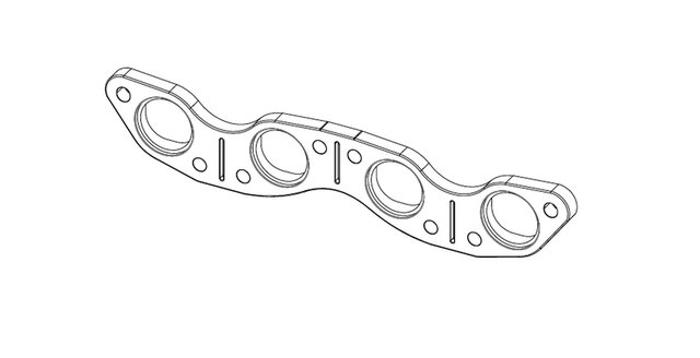Exhaust Flange for Turbocharged Engine