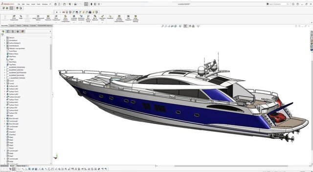 Recreational Boat Design Using SOLIDWORKS