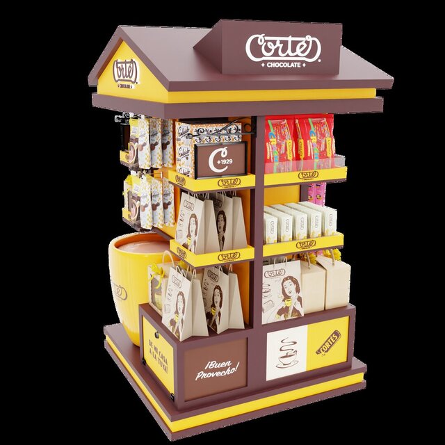 3D model of Premium Retail Island Display