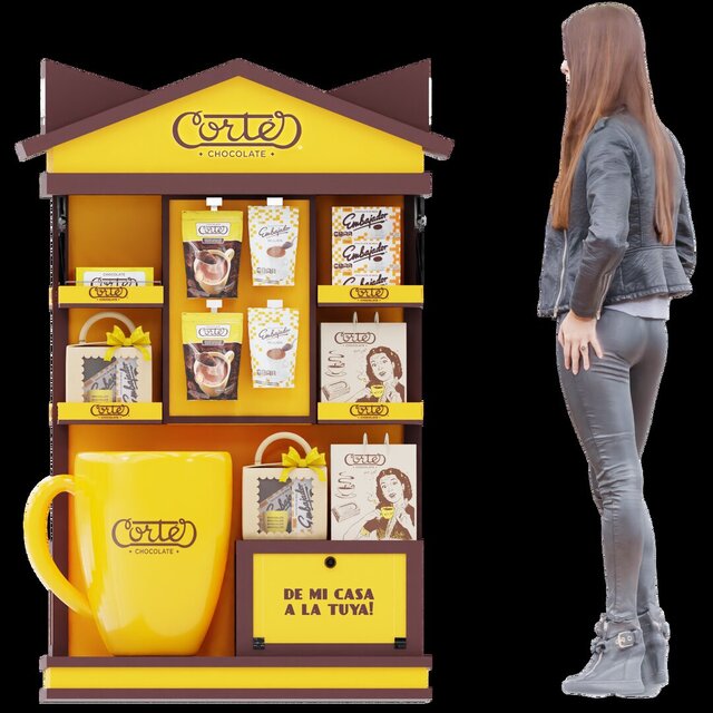 3D model of Premium Retail Island Display