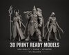 Stylized 3D Print Ready Characters design by zeamays