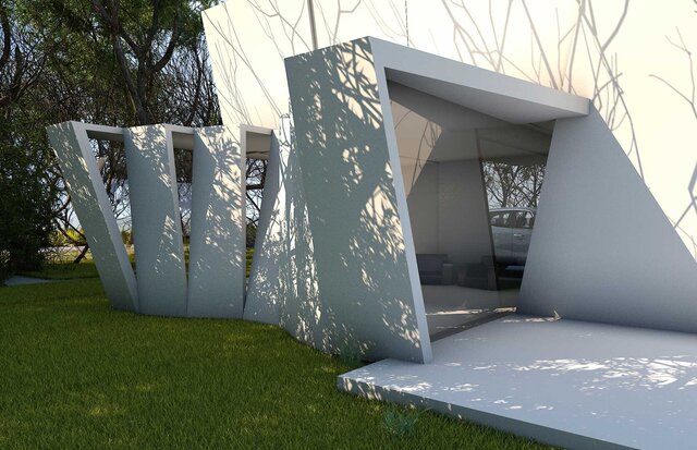 3D model of White Line Villa