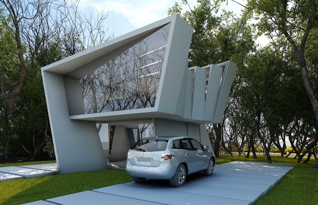 3D model of White Line Villa