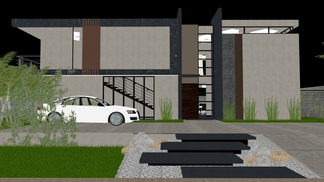 Modern Villa Exterior | Architectural 3D Visualization – image 2 of 7