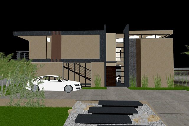 Modern Villa Exterior | Architectural 3D Visualization – image 5 of 7