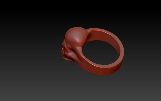 3D model of Skull Ring
