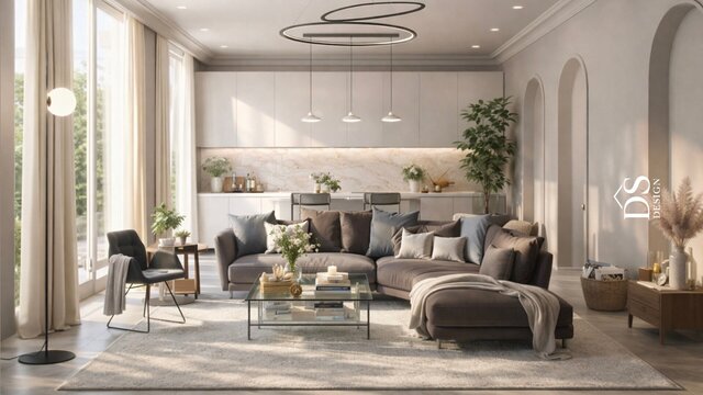 LIVING ROOM DESIGN | VISUALIZATION