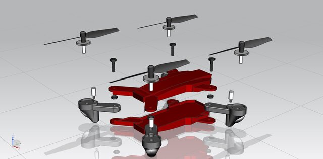 3D model of Quad Copter Drone