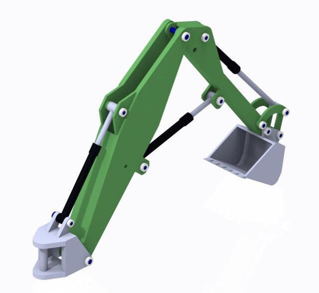 Linkage Design for Backhoe Loader