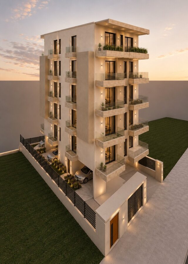 3D model of 5 story Residential Building (Athens)