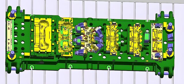 3D model of Cast Iron Transfer Die