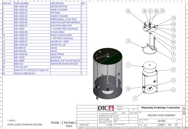3D model of Mobile Bituminous Applicator Machine