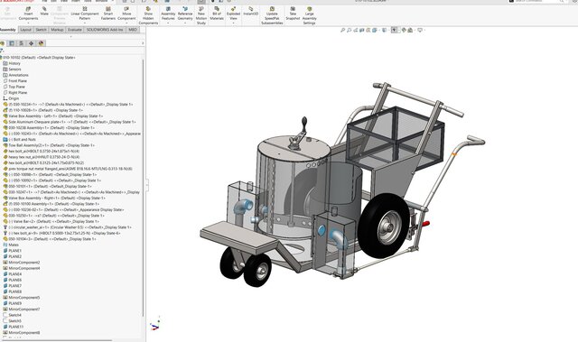 3D model of Mobile Bituminous Applicator Machine