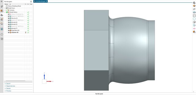 3D model of 17. Spherical Shock Bushing & Misalignment Mount