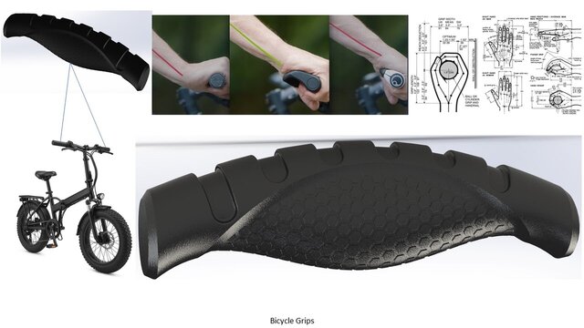 Hand Grip - Bicycle Grip - Surface Model