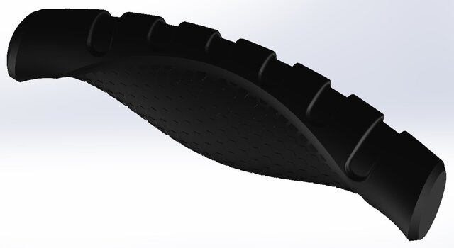 3D model of Hand Grip - Bicycle Grip - Surface Model