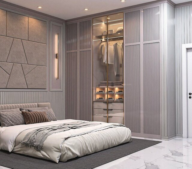 Modern Soft Luxury Master Bedroom with Ensuite Bathroom