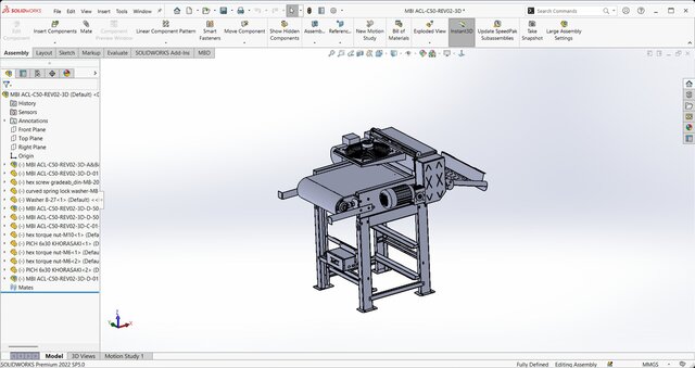 3D model of Industrial Cooling & Cutting Band System - MBICO Project (200 Units) | Zarif Tajhiz Shargh