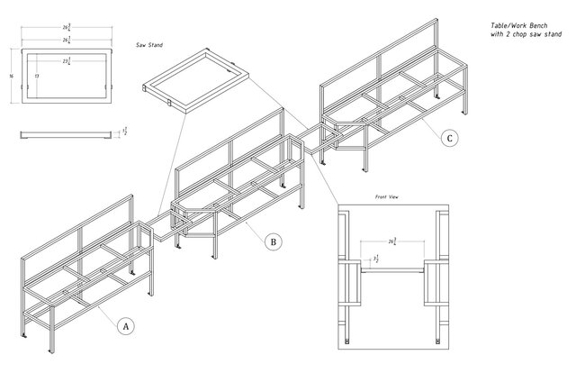 table_work-bench-with-2-chop-saw-stand