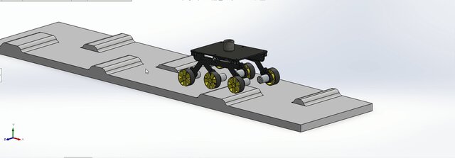 3D model of 6-Wheel Rover with Independent Suspension