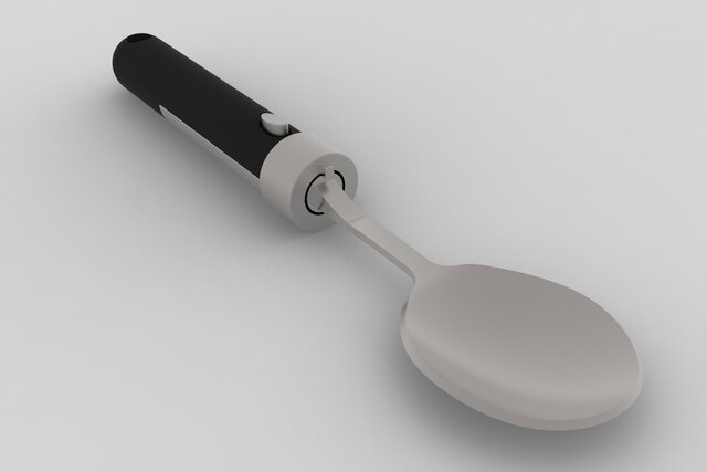 3D model of Snap-On Interchangeable Kitchen Utensil Handle | Mechanical Product Design & CAD Engineering