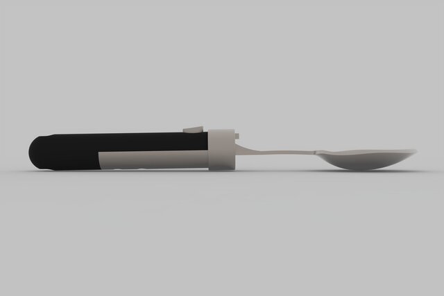 3D model of Snap-On Interchangeable Kitchen Utensil Handle | Mechanical Product Design & CAD Engineering