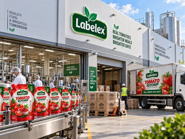 Labelex Premium Tomato Ketchup — Food Packaging & Brand Identity Design – image 11 of 17
