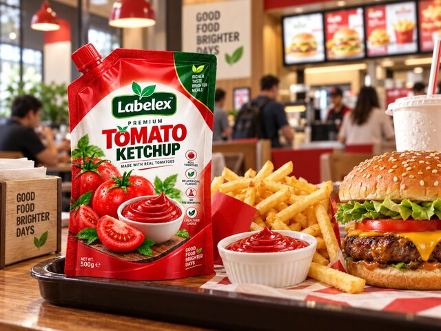Labelex Premium Tomato Ketchup — Food Packaging & Brand Identity Design – image 10 of 17