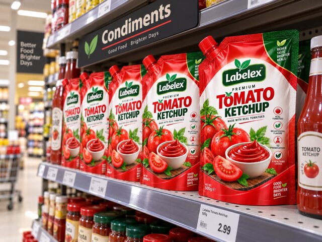 Labelex Premium Tomato Ketchup — Food Packaging & Brand Identity Design – image 13 of 17