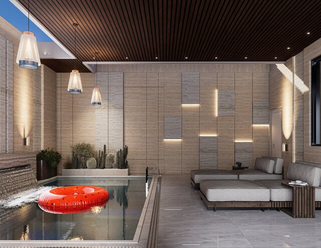 3D Jacuzzi interior visualization