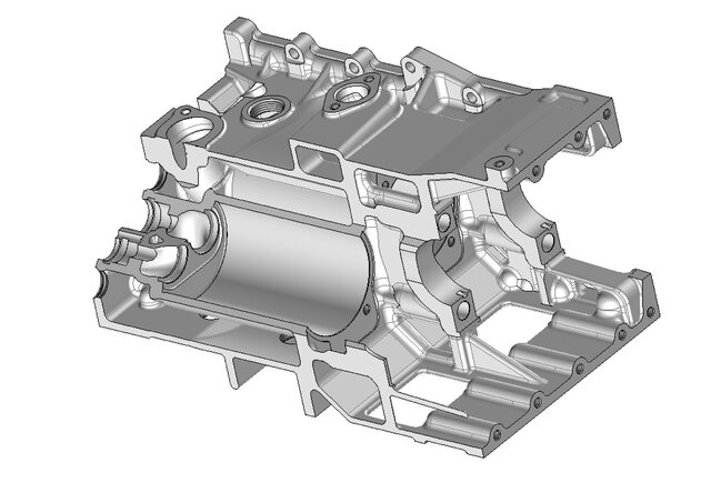 Engine Block Reverse Engineering and CAD Reconstruction