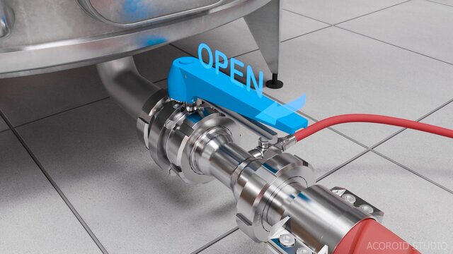 Winery Transfer and Nitrogen Inerting: How-It-Works Process Animation – image 11 of 12