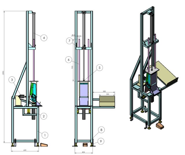 3D model of Automotive Seat Cushion Cover Assembly Machine Design