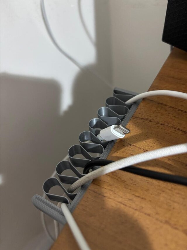 Cable Management Clip - Ergonomic Desk Solution