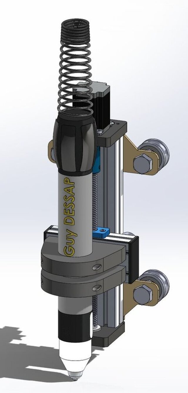 3D model of CAD Design: 3-Axis CNC Plasma Cutting Table