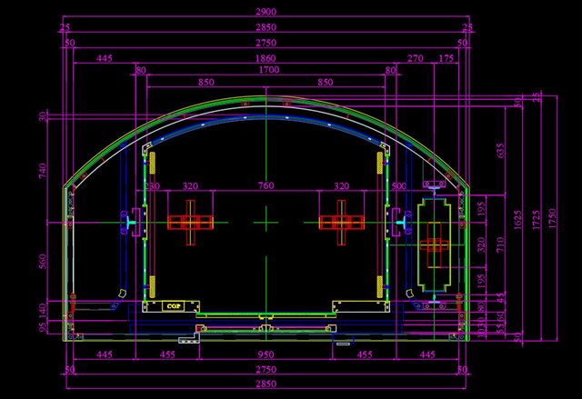 semi-circular panoramic glass elevator