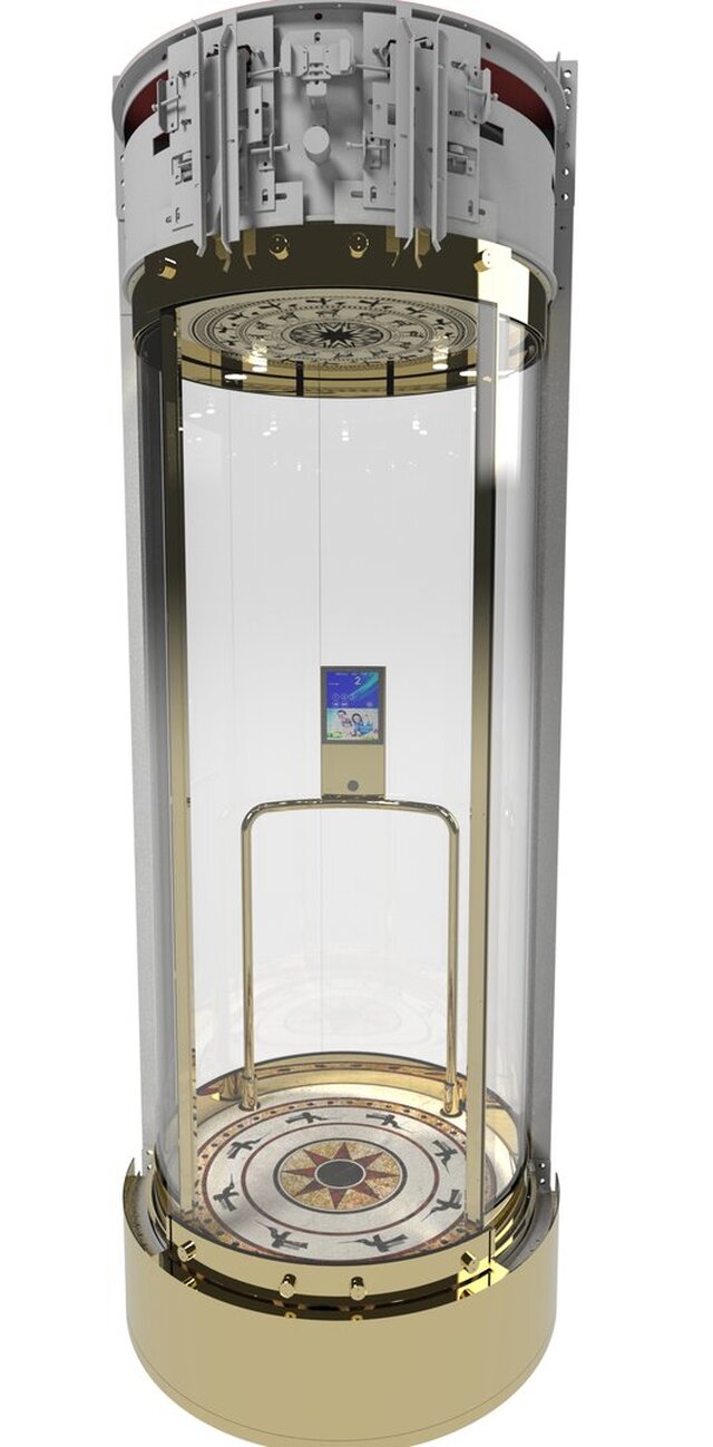Elevator cabin design-The Golden Heritage Round - Dong Son Edition