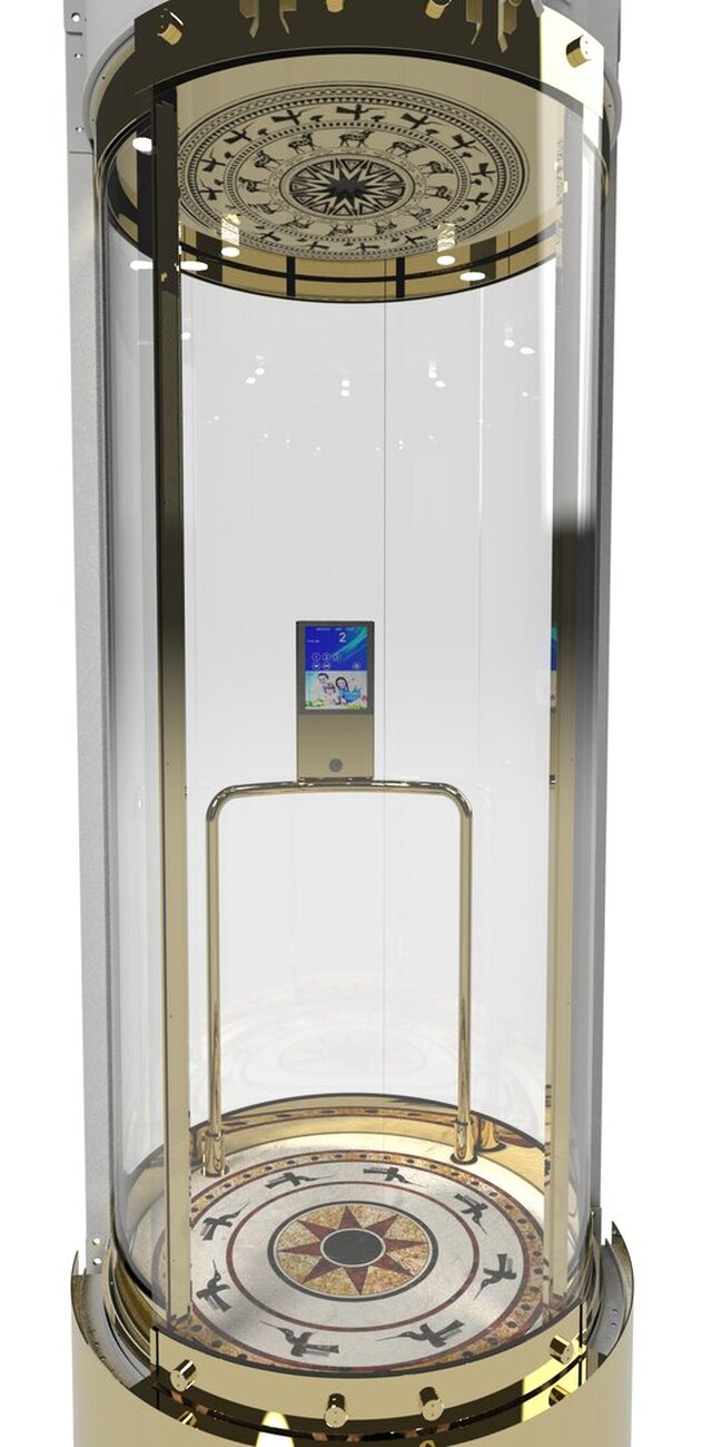 3D model of Elevator cabin design-The Golden Heritage Round - Dong Son Edition