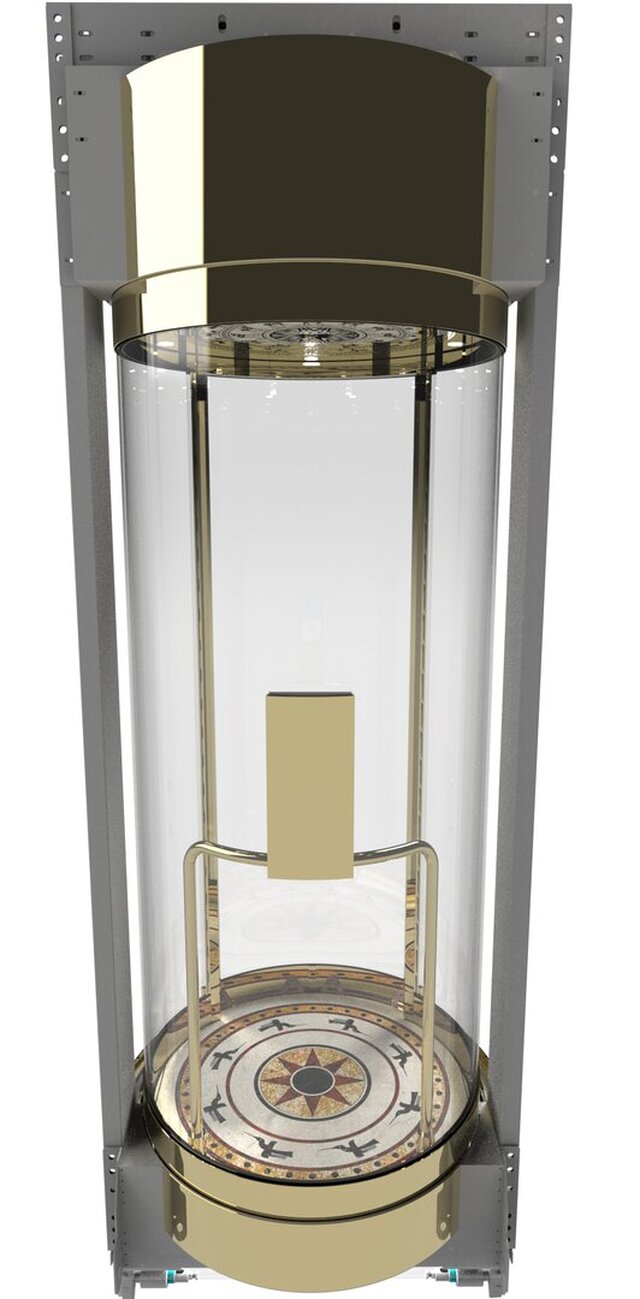 3D model of Elevator cabin design-The Golden Heritage Round - Dong Son Edition