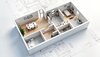 Modern Residential 2D Floor Plan & 3D Interior Layout design by fridayy
