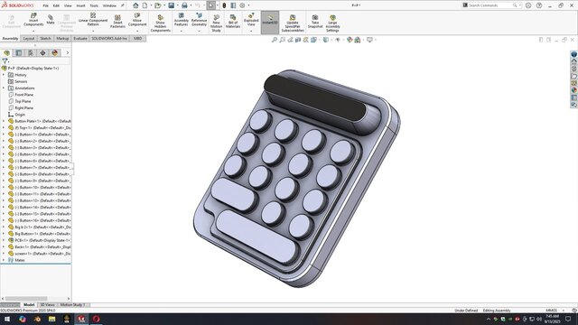 Mechanical Calculator | SolidWorks Design Project