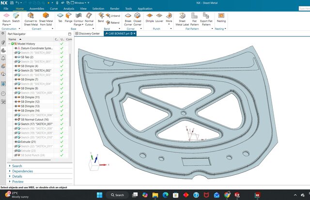 3D model of CAR BONNET