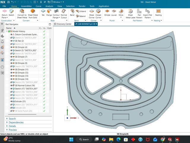 3D model of CAR BONNET