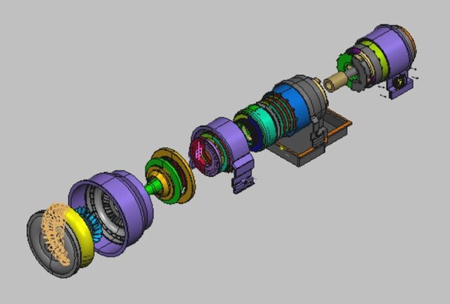 3D model of Ford C4 dual speed auto tranny 3D modelling