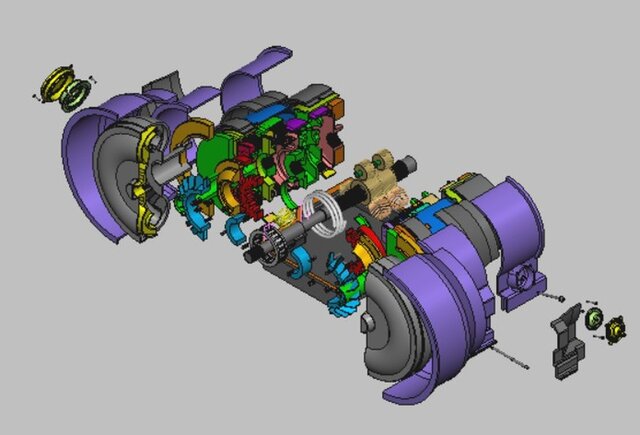 3D model of Ford C4 dual speed auto tranny 3D modelling